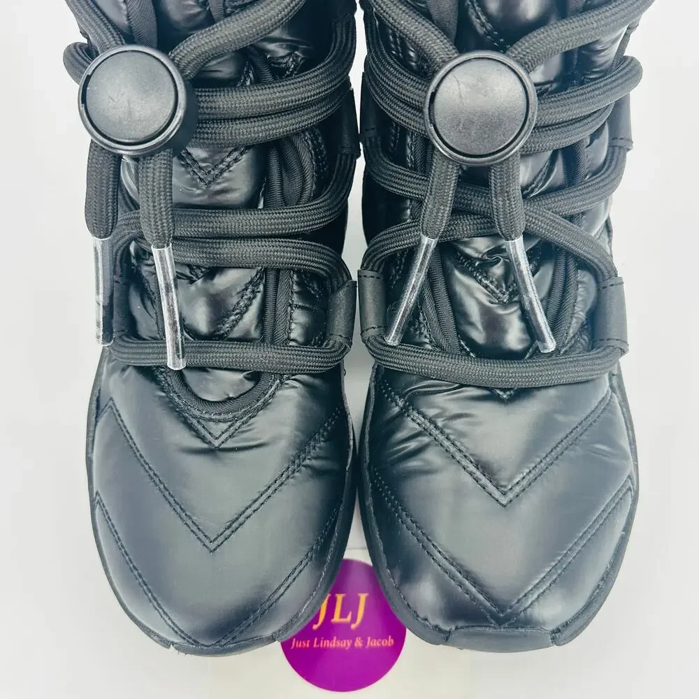 Merrell Women's Cloud Puff Lace Polar Waterproof Snow Boots Black J003614 Size 6